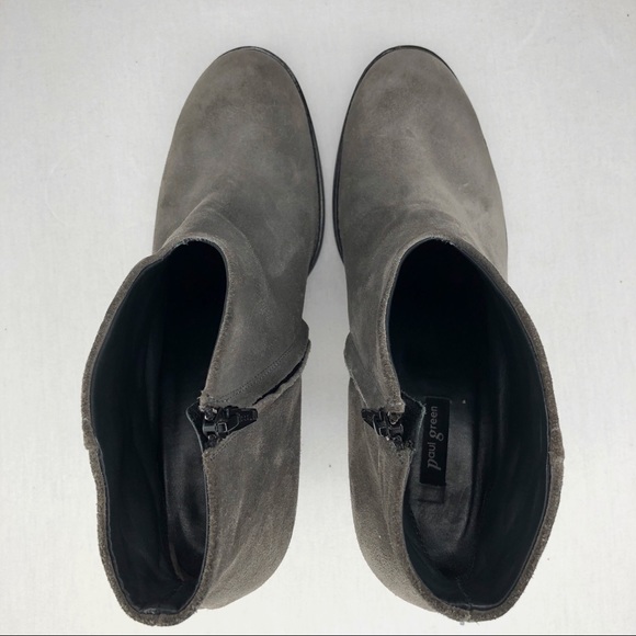 ✨HP✨Paul Green Delgado Gray Scoop Ankle Booties, 8 - Picture 5 of 8